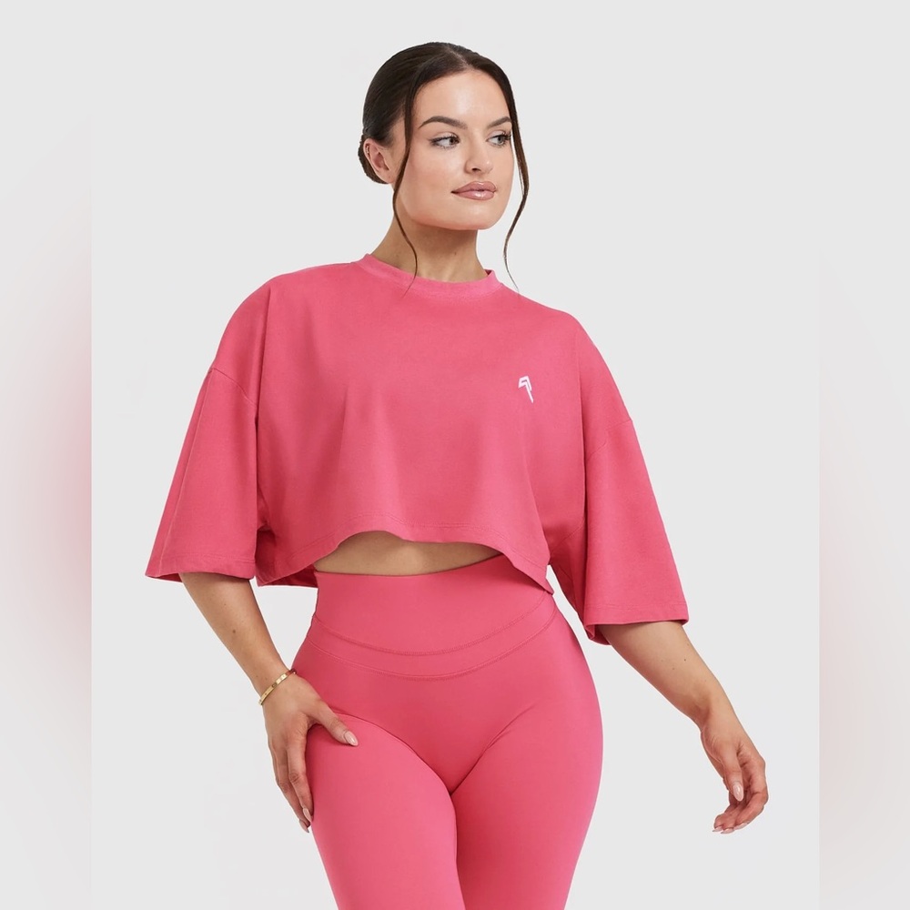 Oner Active Cropped Boxy Tee in Pink